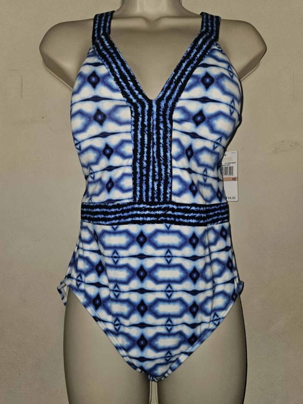 Michael Kors Women’s One Piece Halter Swimsuit Cruise 2020 Size 12 NWT
